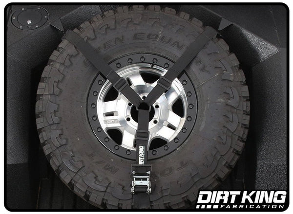Dirt King 3 Way Spare Tire Strap & Mount | 1999+ Silverado / Sierra 1500