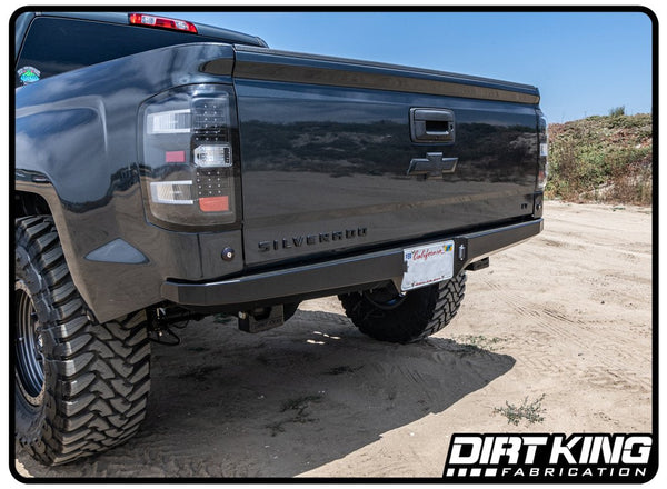 Dirt King Plate Rear Bumper | 2007-18 Silverado / Sierra 1500