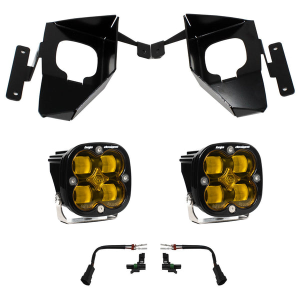 Baja Designs Squadron SAE Fog Pocket Light Kit | 2016-18 Silverado 1500