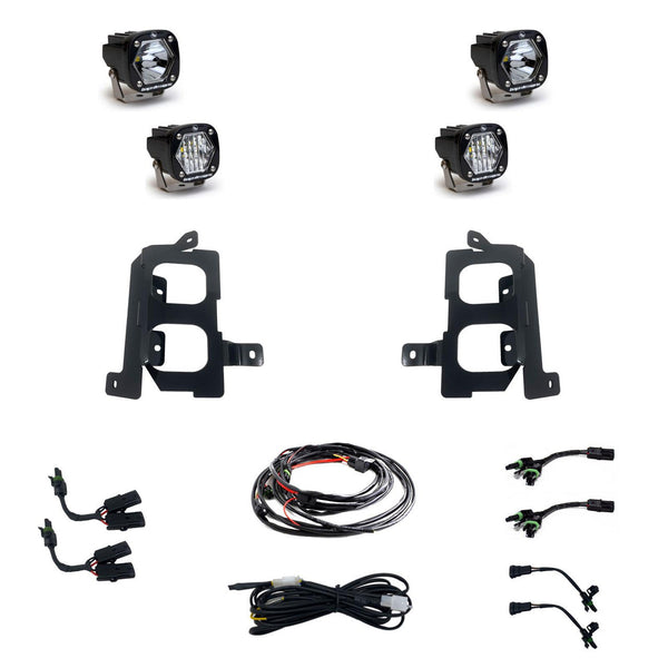 Baja Designs S1 Dual Fog Pocket Light Kit | 2020-22 GMC Sierra 2500HD/3500HD - Underland Offroad