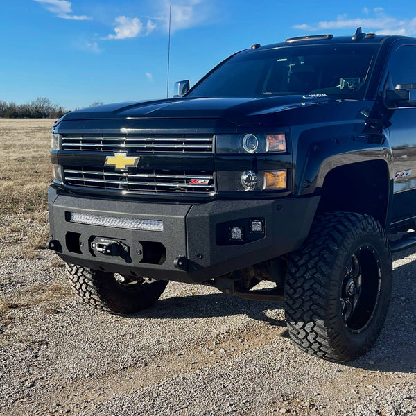 Chassis Unlimited Attitude Front Winch Bumper | 2015-19 Silverado HD