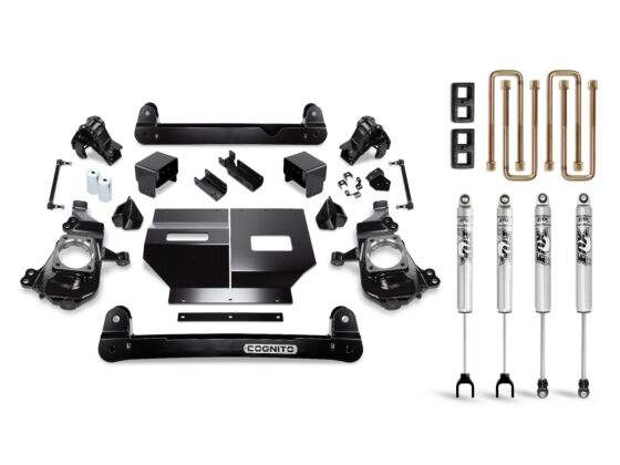 Cognito 4-Inch Standard Lift Kit w/ Fox PS 2.0 IFP Shocks | 2020+ Silverado / Sierra HD