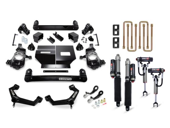 Cognito 4-Inch Standard Lift Kit w/ Elka 2.5 Reservoir Shocks | 2020+ Silverado / Sierra HD
