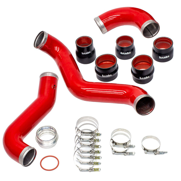Banks Boost Tube Upgrade Kit Red Powder Coated (Set) for 17-19 Chevy/GMC 2500/3500 6.6L Duramax L5P