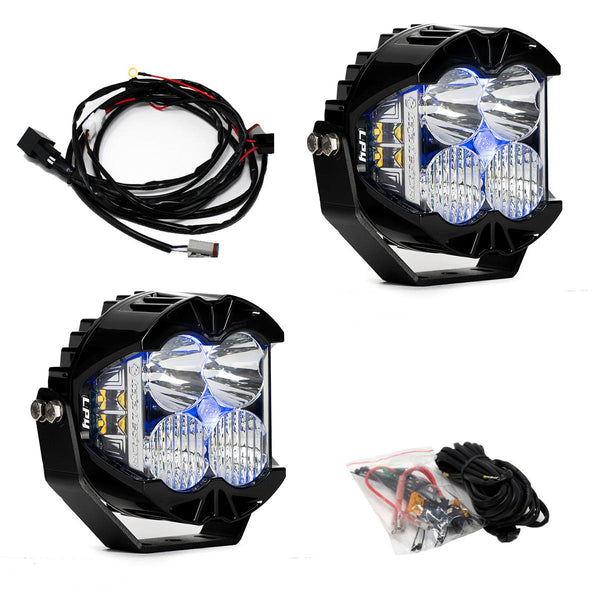Baja Designs LP4 Pro LED Auxiliary Light Pod Pair Light Pattern Color Backlight