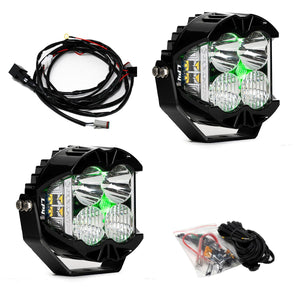 Baja Designs LP4 Pro LED Auxiliary Light Pod Pair Light Pattern Color Backlight