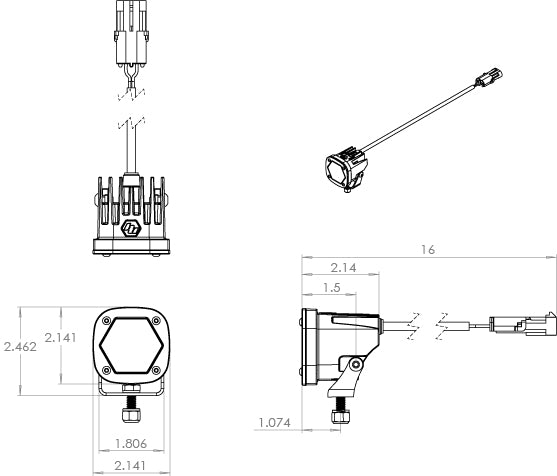 Baja Designs LED Light Pods S1 Single