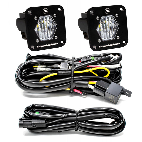 Baja Designs LED Light Pods S1 Pair LED Flush Mount Backup Kit