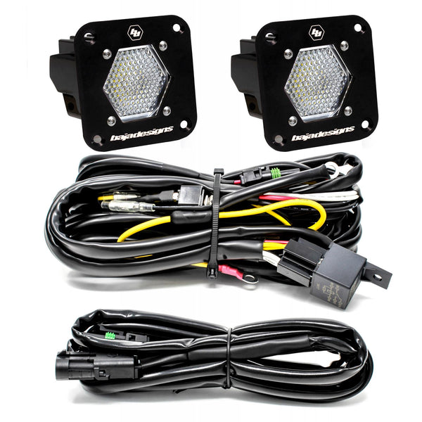Baja Designs LED Light Pods S1 Pair LED Flush Mount Backup Kit