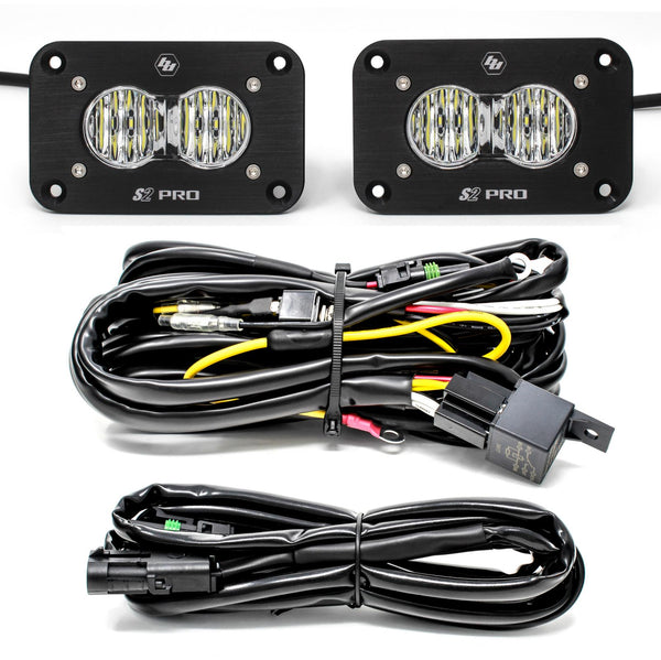 Baja Designs Flush Mount LED Light Pod Kit Pair S2 Pro