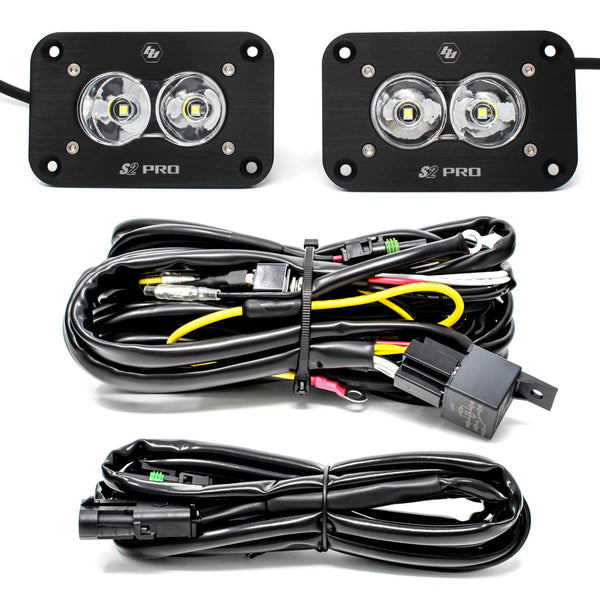Baja Designs Flush Mount LED Light Pod Kit Pair S2 Pro