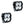 Baja Designs Squadron 2.0 Pro Black LED Auxiliary Light Pod Pair