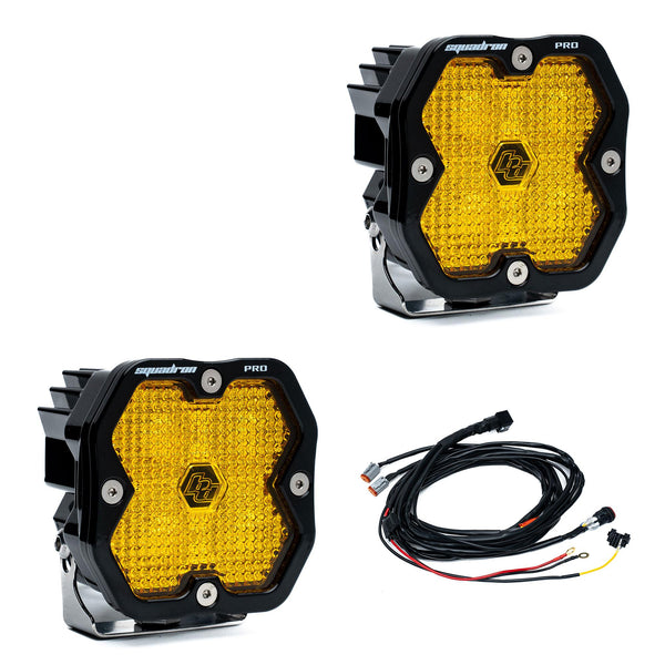 Baja Designs Squadron 2.0 Pro Black LED Auxiliary Light Pod Pair