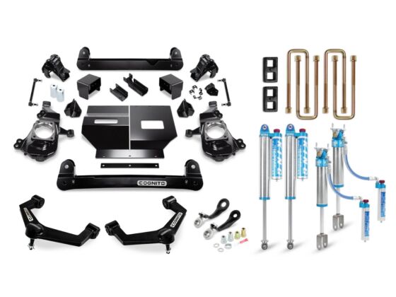 Cognito 4-Inch Standard Lift Kit w/ King 2.5 Reservoir Shocks | 2020+ Silverado / Sierra HD