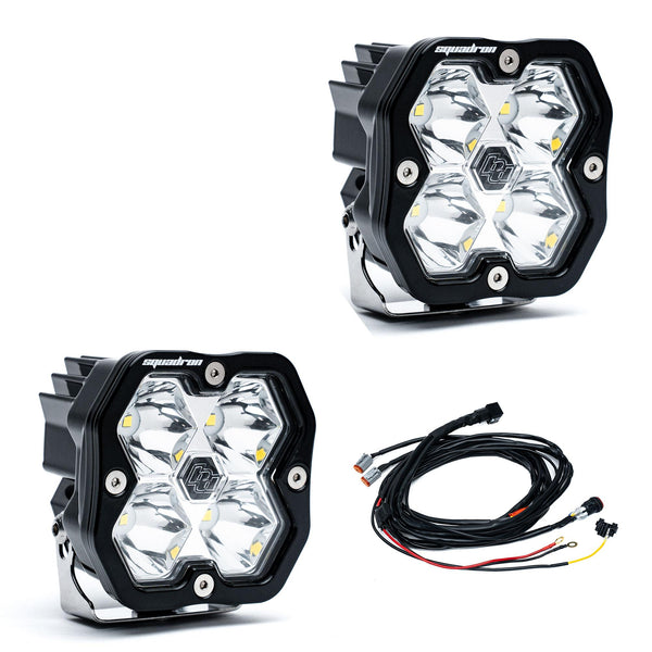 Baja Designs Squadron 2.0 Sport Black LED Auxiliary Light Pod Pair
