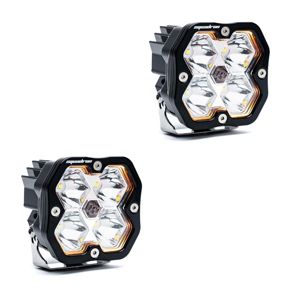 Baja Designs Squadron 2.0 Sport Black LED Auxiliary Light Pod Pair