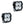 Baja Designs Squadron 2.0 Sport Black LED Auxiliary Light Pod Pair