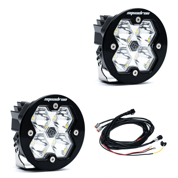Baja Designs Squadron-R 2.0 Sport Black LED Auxiliary Light Pod Pair