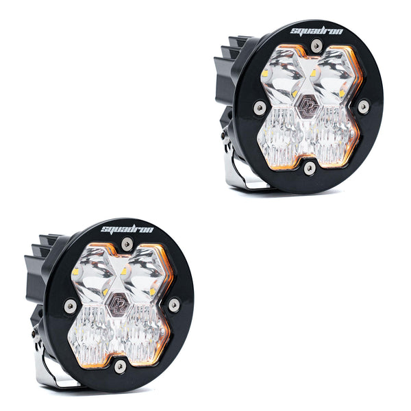 Baja Designs Squadron-R 2.0 Sport Black LED Auxiliary Light Pod Pair