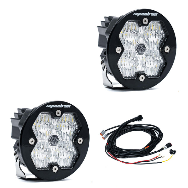 Baja Designs Squadron-R 2.0 Sport Black LED Auxiliary Light Pod Pair