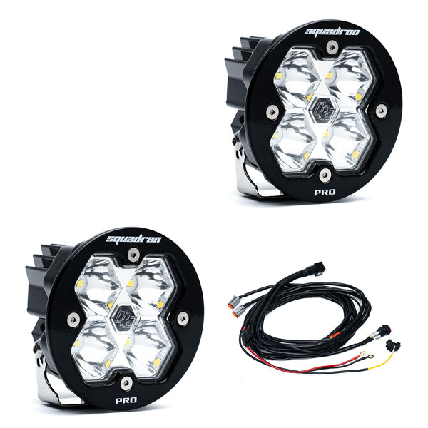 Baja Designs Squadron-R 2.0 Pro Black LED Auxiliary Light Pod Pair