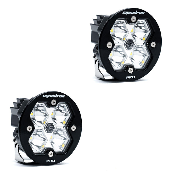 Baja Designs Squadron-R 2.0 Pro Black LED Auxiliary Light Pod Pair
