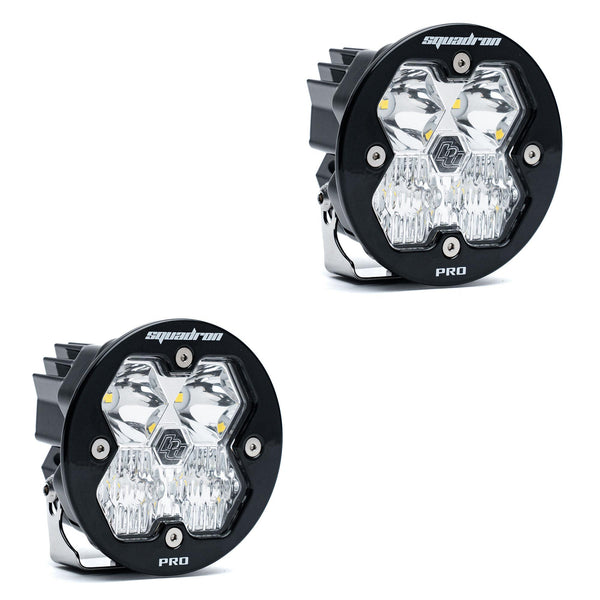 Baja Designs Squadron-R 2.0 Pro Black LED Auxiliary Light Pod Pair