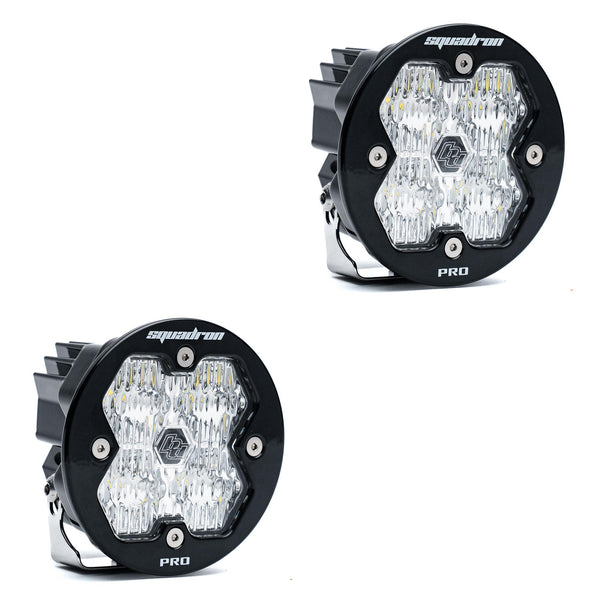 Baja Designs Squadron-R 2.0 Pro Black LED Auxiliary Light Pod Pair