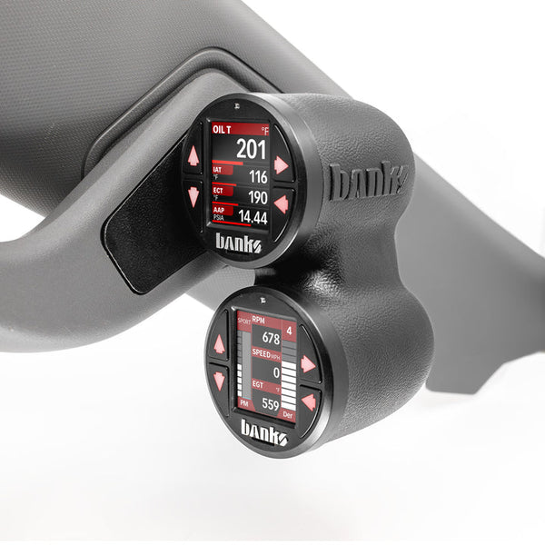 Banks iDash Stealth Pod Mounts for 22-26 Chevy/GM 1500s and 2024-26 2500/3500