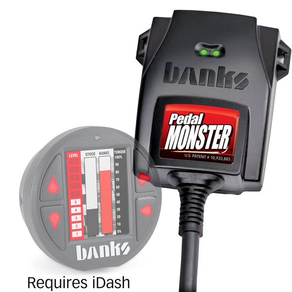 Banks PedalMonster, Throttle Sensitivity Booster for use with existing iDash and/or Derringer for 2007.5-2019 Chevy/GMC 2500/3500 New Body