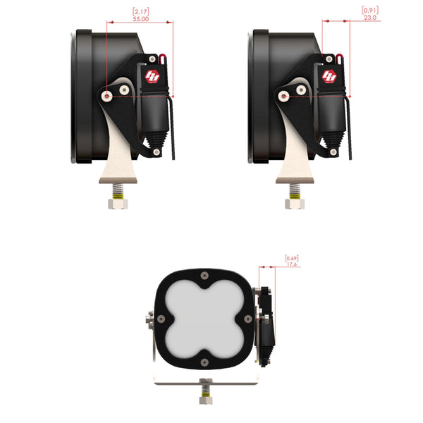 Baja Designs Reflex Light Actuator Kit LP4/LP6/LP9/XL-M Housing