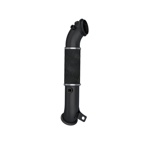 MBRP Armor BLK 3 Inch Turbo Down Pipe | 2011-2015 Chevrolet/GMC Silverado/Sierra 2500/3500 6.6L Duramax