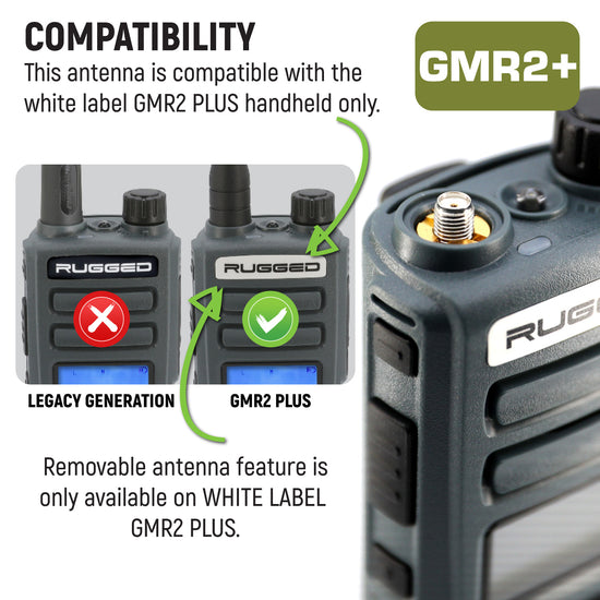 Rugged Radios Magnetic Mount Antenna for Rugged GMR2 PLUS Handheld Radios - Colorado & Canyon Enthusiasts