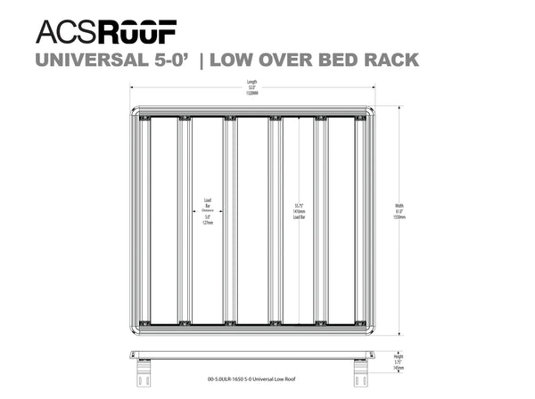 Leitner ACS ROOF | Universal Over Truck Bed Low Platform Rack