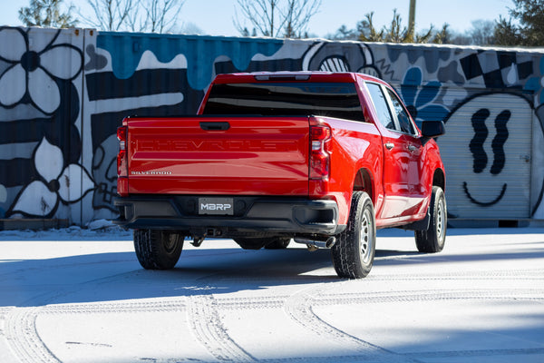 MBRP Armor Lite 3 Inch Cat Back Exhaust Single Side Exit Aluminized | 2019+ Silverado/Sierra 1500 2.7L