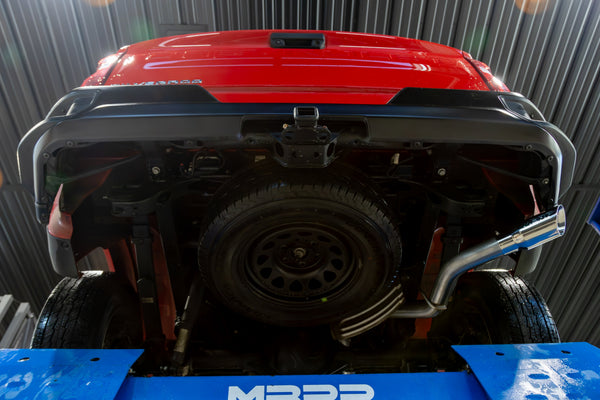 MBRP Armor Lite 3 Inch Cat Back Exhaust Single Side Exit Aluminized | 2019+ Silverado/Sierra 1500 2.7L