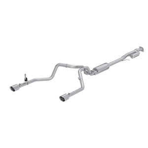 MBRP Armor Pro 3 Inch Cat Back Exhaust 2.5 Inch Dual Split Rear Exit T304 Stainless | 2019+ Silverado/Sierra 1500 2.7L