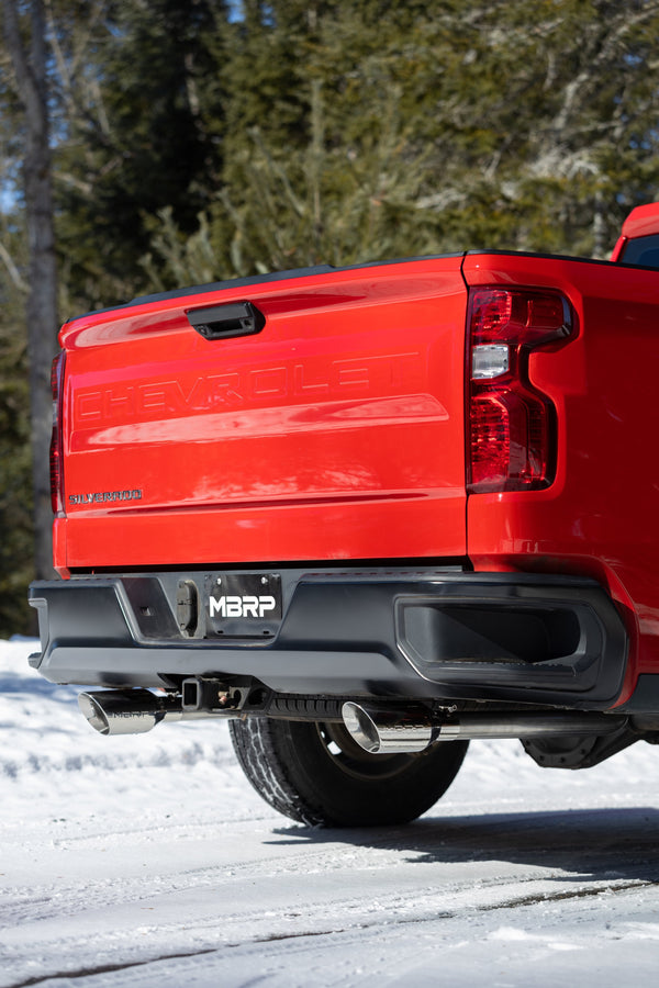 MBRP Armor Pro 3 Inch Cat Back Exhaust 2.5 Inch Dual Split Rear Exit T304 Stainless | 2019+ Silverado/Sierra 1500 2.7L