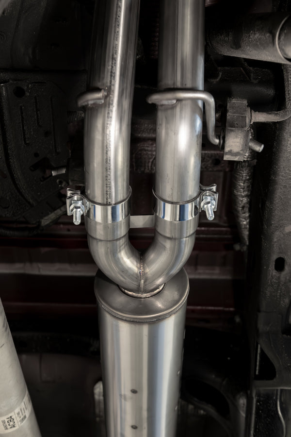 MBRP Armor Lite 3 Inch Cat Back Exhaust 2.5 Inch Dual Split Rear Exit Aluminized | 2019+ Silverado/Sierra 1500 2.7L