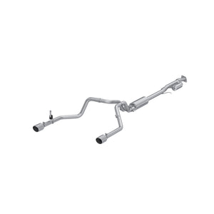 MBRP Armor Lite 3 Inch Cat Back Exhaust 2.5 Inch Dual Split Rear Exit Aluminized | 2019+ Silverado/Sierra 1500 2.7L