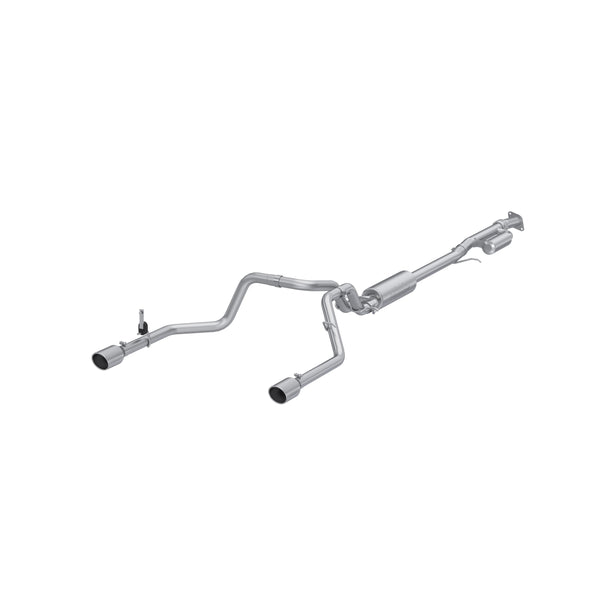 MBRP Armor Lite 3 Inch Cat Back Exhaust 2.5 Inch Dual Split Rear Exit Aluminized | 2019+ Silverado/Sierra 1500 2.7L