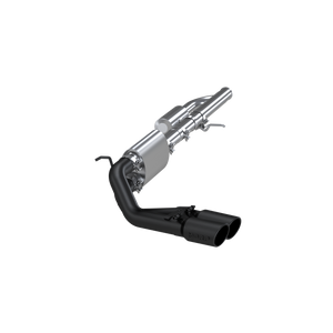 MBRP Armor BLK 3 Inch Cat Back Exhaust Pre-Axle Dual Outlet Black Coated | 2009-2018 Chevrolet/GMC Silverado/Sierra 1500