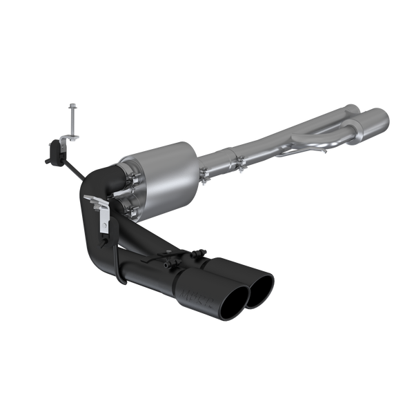 MBRP Armor BLK 3 Inch Cat Back Exhaust Pre-Axle Dual Outlet | 2019+ Silverado/Sierra 1500 4.3L/5.3L and 2022 Silverado LTD/Sierra Limited 5.3L
