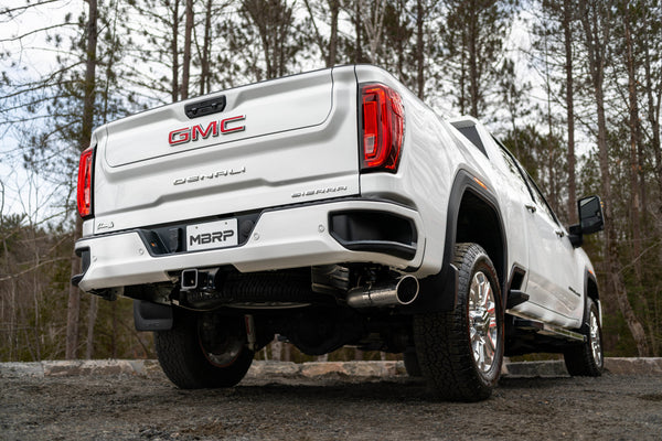 MBRP Armor Lite 4 Inch Cat Back Exhaust Single Side Exit | 2020+ Chevrolet/GMC Silverado/Sierra 2500/3500 HD 6.6L V8