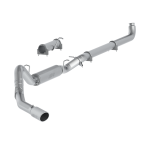 MBRP Armor Lite 4 Inch Exhaust Pipe Single Side Exit Aluminized | 2001-2007 Chevrolet/GMC Silverado/Sierra 2500/3500 Duramax Extended/Crew Cab