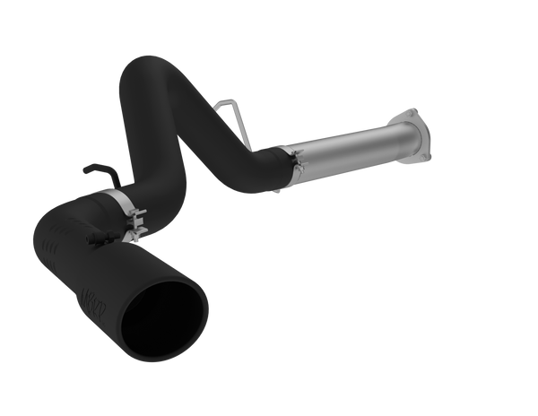 MBRP Armor BLK 4 Inch Filter Back Exhaust Single Side Exit Black Coated | 2007-2010 Chevrolet/GMC Silverado/Sierra 2500/3500 Duramax LMM