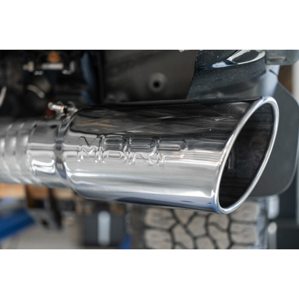 MBRP Armor Lite 4 Inch Filter Back Exhaust Single Side Exit Aluminized | 2020-2025 Chevrolet/GMC Silverado/Sierra 2500/3500