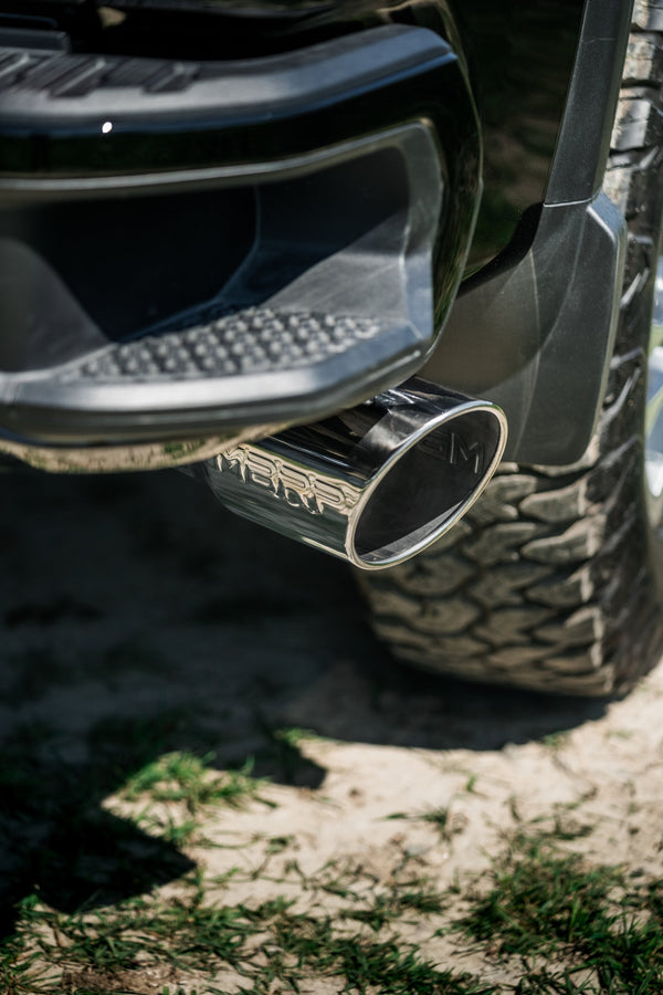 MBRP Armor Lite 5 Inch Filter Back Exhaust Single Side Exit Aluminized | 2020-2023 Chevrolet/GMC 2500/3500 HD 6.6L Duramax EC/CC