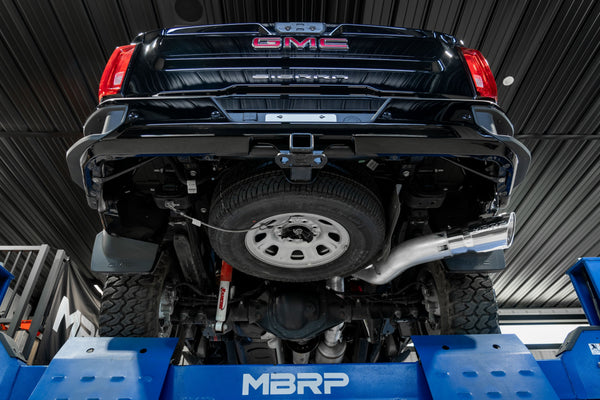 MBRP Armor Lite 5 Inch Filter Back Exhaust Single Side Exit Aluminized | 2020-2023 Chevrolet/GMC 2500/3500 HD 6.6L Duramax EC/CC
