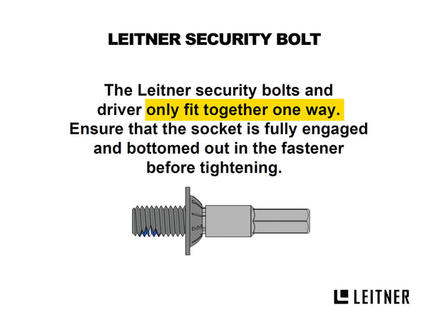 Leitner SECURITY DRIVER & BOLT KIT
